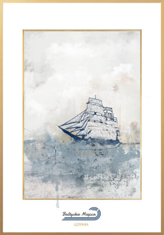 Gdynia- Bałtyckie miejsca papier 40x50 cm
