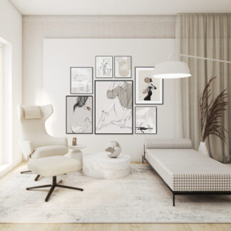 GALERIA PLAKATÓW TAUPE / 7 sztuk /100x70cm