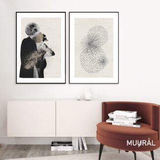 GALERIA PLAKATÓW MIŁOSNY KOLAŻ / 2 sztuki / 70x100 cm