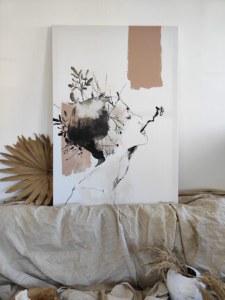 Kobieca natura (cegła) na płótnie 90x130 cm