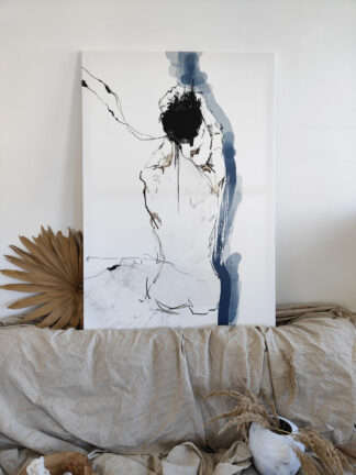 Artist granat na płótnie 90x130 cm