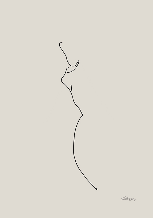 MINIMAL NO.5 BEŻ na płótnie