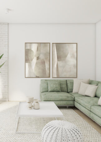 GALERIA PLAKATÓW KAMIENNA ABSTRAKCJA BEŻ / 2 sztuki / 70x100 cm
