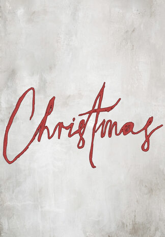 Czerwony napis Christmas